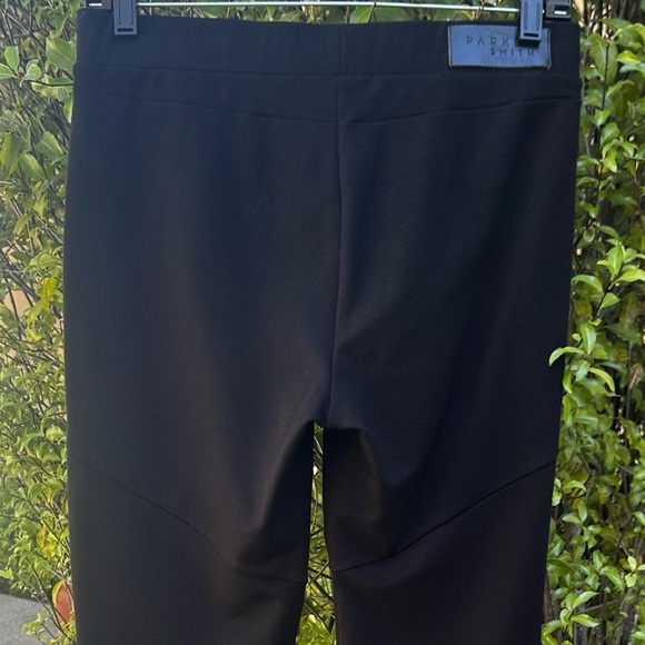 Parker Smith Black Pull On Slim Fit Pants Silver Zippers On Legs Size Small EUC! - Picture 5 of 8